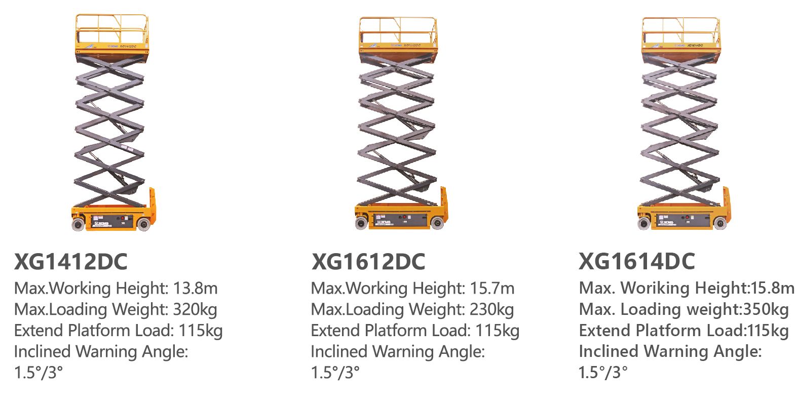 Nacelles électriques XCMG